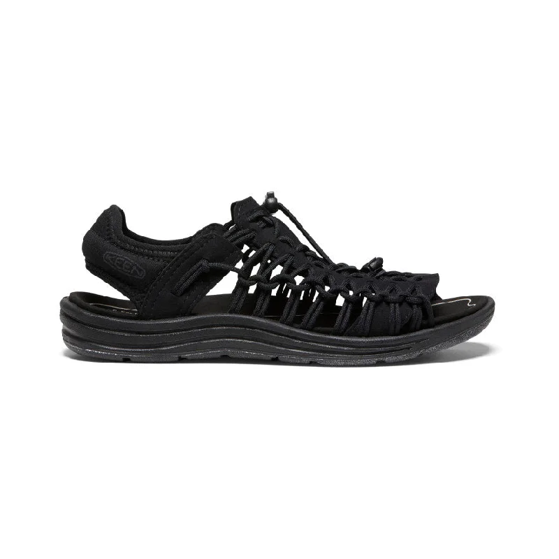 Men's sandals with a decorative buckle or charmMen's UNEEK II Open Toe | Black/Black Men's sandals with a decorative buckle or charmMen's UNEEK II Open Toe | Black/Black