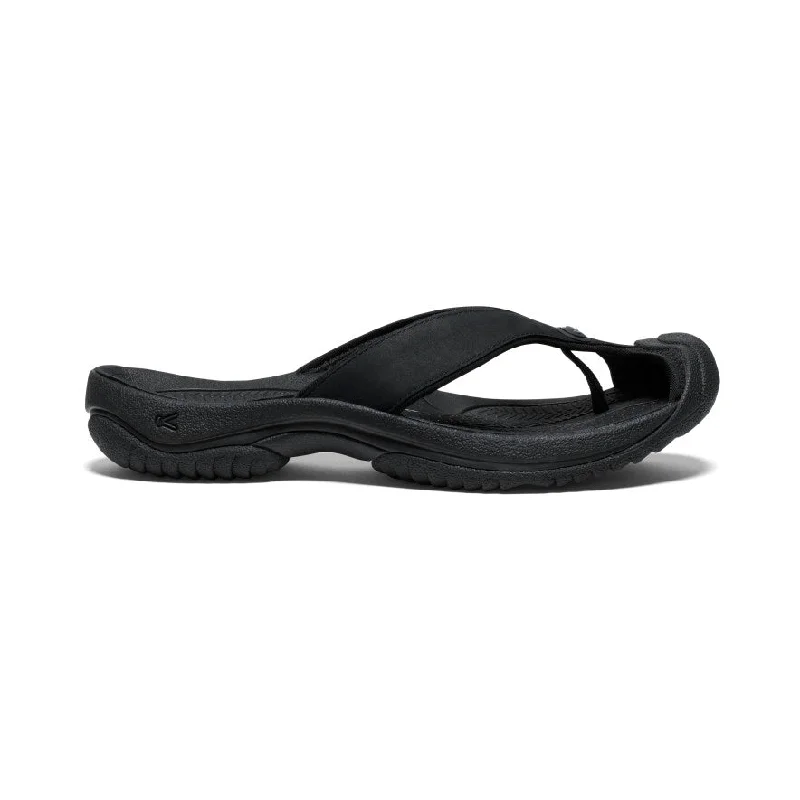 Men's sandals with a wide strap for supportMen's Waimea Leather Flip-Flop | Black/Black Men's sandals with a wide strap for supportMen's Waimea Leather Flip-Flop | Black/Black