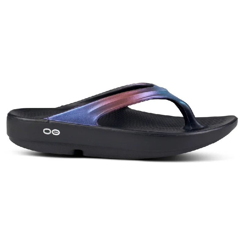 Flip - flop style men's sandals for beach wearOOFOS OOlala Luxe Midnight Spectre Sandal (Unisex) Flip - flop style men's sandals for beach wearOOFOS OOlala Luxe Midnight Spectre Sandal (Unisex)