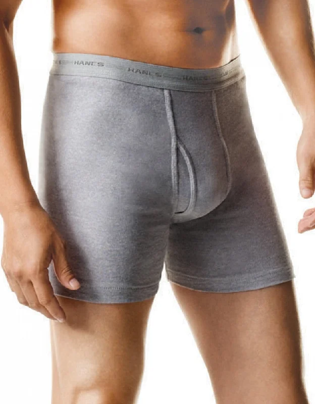 Men's boxer briefs with a snug - fit waistbandHanes Men 2-Pack Red Label Boxer Briefs 2349VT Men's boxer briefs with a snug - fit waistbandHanes Men 2-Pack Red Label Boxer Briefs 2349VT