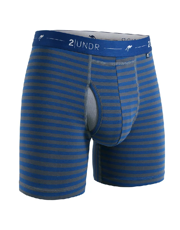 Men's boxer briefs with a stretch - knit fabric2UNDR Day Shift Boxer Brief Stripes 2U13BB Men's boxer briefs with a stretch - knit fabric2UNDR Day Shift Boxer Brief Stripes 2U13BB