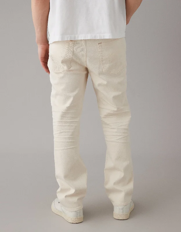 Men's High - Waisted Jeans in a Medium Wash for a Vintage - Style RevivalAE EasyFlex Relaxed Straight Jean Men's High - Waisted Jeans in a Medium Wash for a Vintage - Style RevivalAE EasyFlex Relaxed Straight Jean