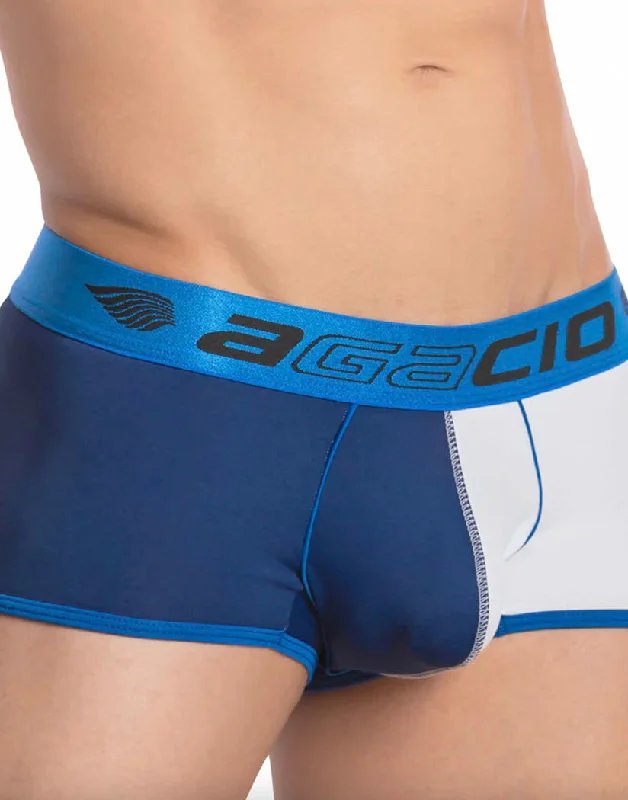 Men's boxer briefs with a high - quality elasticAgacio The Half and Half Boxer AGG052 Men's boxer briefs with a high - quality elasticAgacio The Half and Half Boxer AGG052