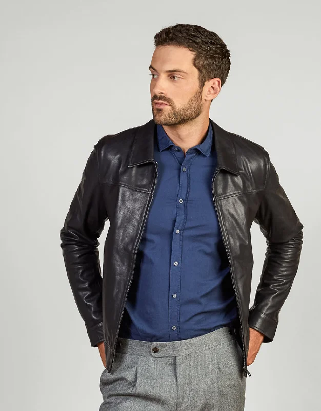 Men's Stretch - Fabric Blazer in Black for a Comfortable and Flexible Everyday WearAlfred Navy Twill Shirt Men's Stretch - Fabric Blazer in Black for a Comfortable and Flexible Everyday WearAlfred Navy Twill Shirt