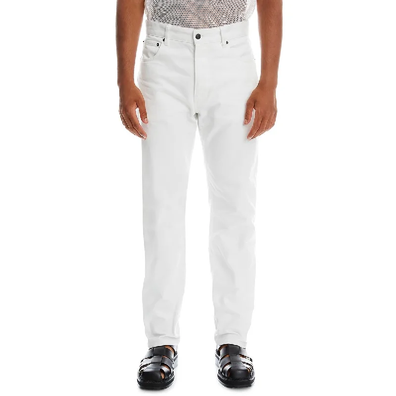 Men's Jeans with a Frayed Hem for a Casual and Effortless StyleAMI Alexandre Mattiussi Mens High Rise Straight fit Straight Leg Jeans Men's Jeans with a Frayed Hem for a Casual and Effortless StyleAMI Alexandre Mattiussi Mens High Rise Straight fit Straight Leg Jeans