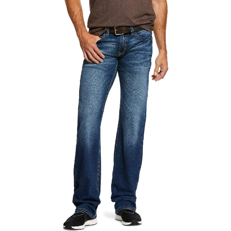 Men's Jeans with an Elastic Waistband for Ultimate ComfortAriat Men's M7 Rocker Stretch Stackable Straight Leg Jean-Nassau Men's Jeans with an Elastic Waistband for Ultimate ComfortAriat Men's M7 Rocker Stretch Stackable Straight Leg Jean-Nassau