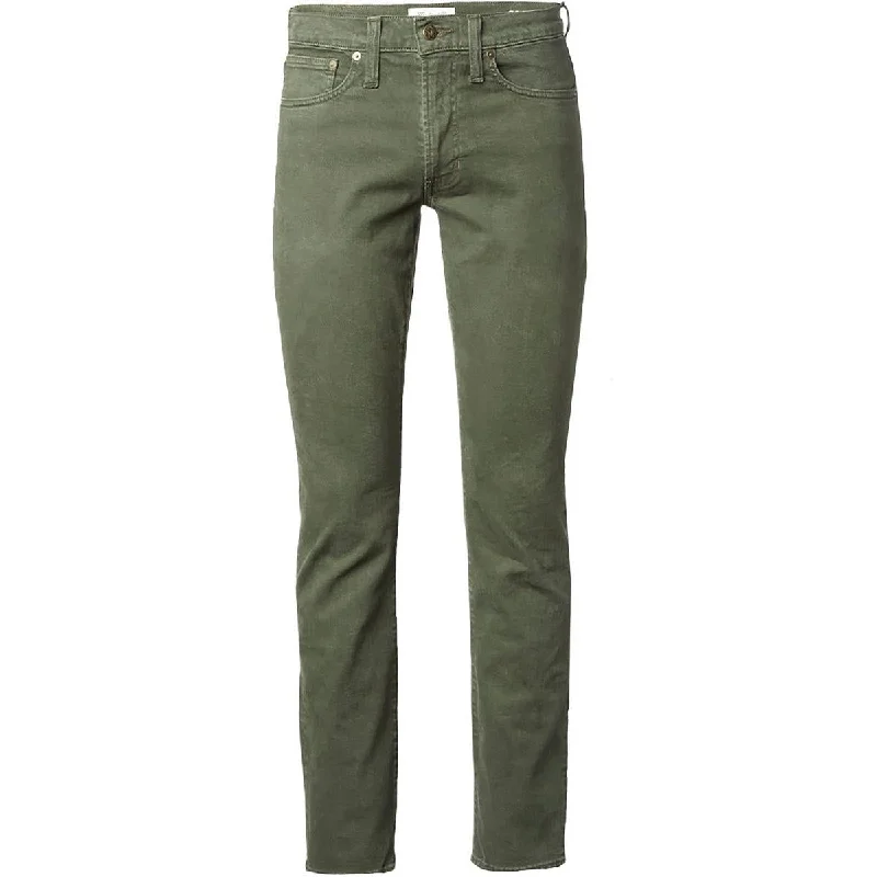 Mens Mid-Rise Straight Leg Slim Jeans