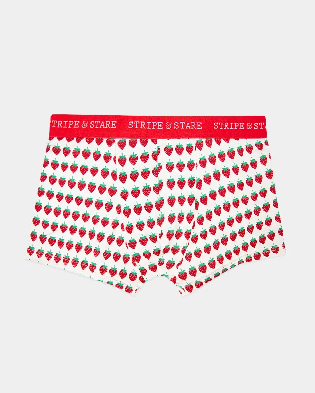 Men's boxer briefs with a non - slip waistband​Unisex Boxer - Strawberry Dreams