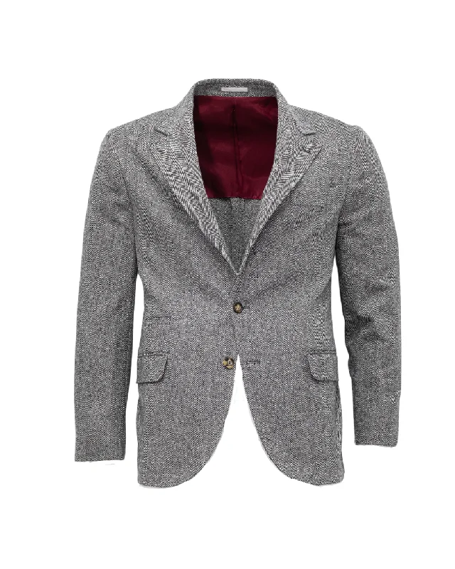 Slim - fit leather men jackets with a distressed finish for a rugged lookBrunello Cucinelli JACKET Slim - fit leather men jackets with a distressed finish for a rugged lookBrunello Cucinelli JACKET