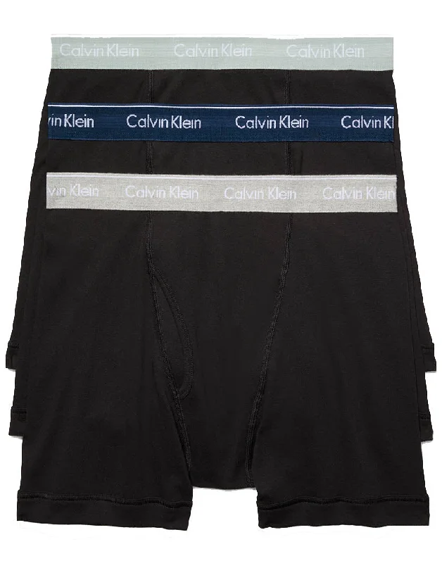 Men's plus - size boxer briefs for a comfortable fitCalvin Klein Men's Cotton Classics 3-Pack Boxer Brief NB4003 Men's plus - size boxer briefs for a comfortable fitCalvin Klein Men's Cotton Classics 3-Pack Boxer Brief NB4003