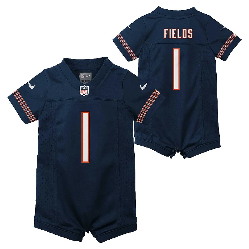 Chicago Bears Justin Fields Newborn Jersey Romper