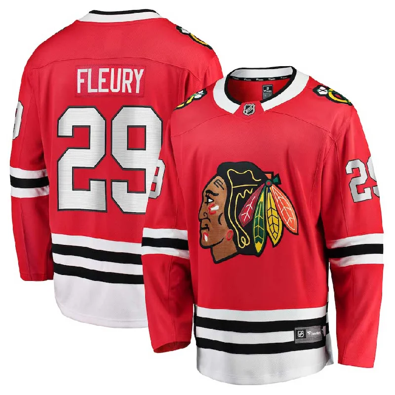 Chicago Blackhawks Marc-André Fleury Home Breakaway Jersey w/ Authentic Lettering