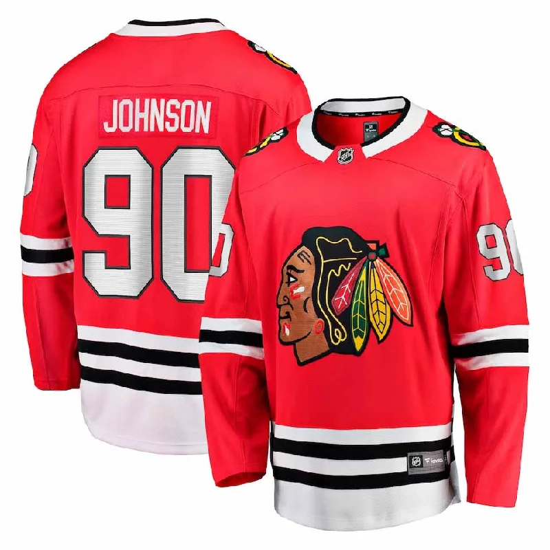 Men's Moisture - Wicking Lacrosse Jerseys with Mesh Panels for Optimal Performance on the FieldChicago Blackhawks Tyler Johnson Home Breakaway Jersey w/ Authentic Lettering Men's Moisture - Wicking Lacrosse Jerseys with Mesh Panels for Optimal Performance on the FieldChicago Blackhawks Tyler Johnson Home Breakaway Jersey w/ Authentic Lettering
