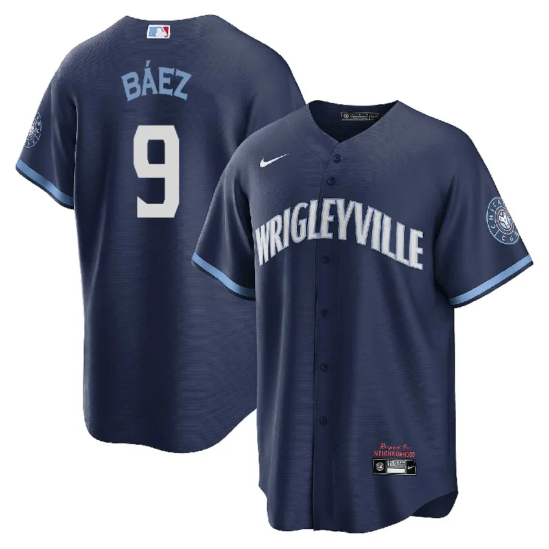 Chicago Cubs Javier Baez Nike City Connect Vapor Limited Jersey