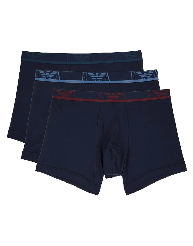 Men's quick - drying boxer briefs for water sportsEmporio Armani 3-Pack Boxer Brief 111473-1A715 Men's quick - drying boxer briefs for water sportsEmporio Armani 3-Pack Boxer Brief 111473-1A715