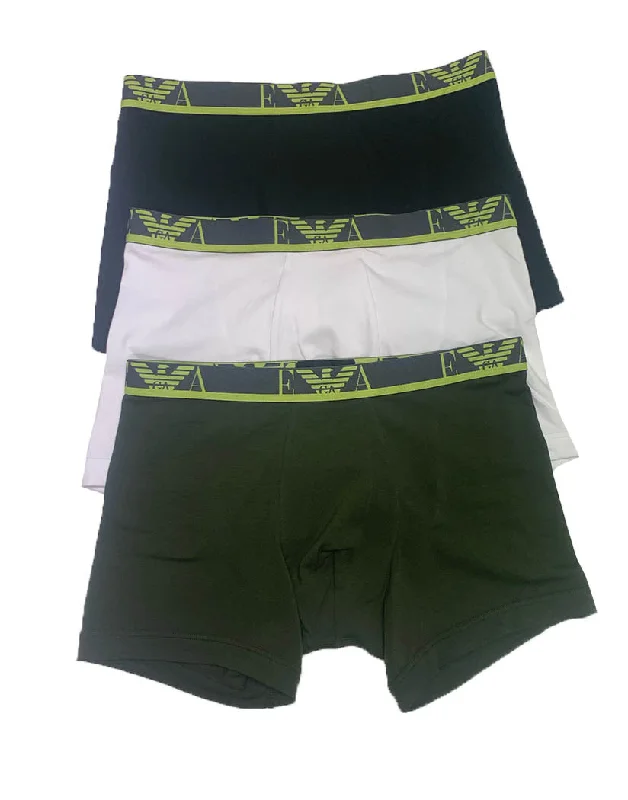 Men's boxer briefs with a color - fast dye​Emporio Armani 3-Pack Boxer Brief 111473