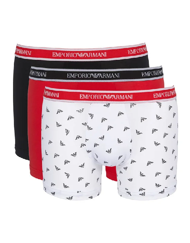 Men's boxer briefs with a flat - lock stitchingEmporio Armani Core Logoband 3-Pack Boxer 111473-12721 Men's boxer briefs with a flat - lock stitchingEmporio Armani Core Logoband 3-Pack Boxer 111473-12721