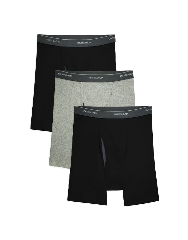 Men's boxer briefs with a seamless constructionFruit Of The Loom Coolzone Boxer Brief 3-Pack 3BL7601 Men's boxer briefs with a seamless constructionFruit Of The Loom Coolzone Boxer Brief 3-Pack 3BL7601