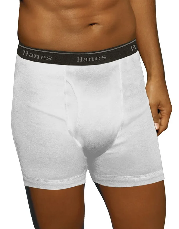 Men's boxer briefs with a double - stitched constructionHanes Men Tagless No Ride Up 2-Pack Big Boxer Brief 7690W2 Men's boxer briefs with a double - stitched constructionHanes Men Tagless No Ride Up 2-Pack Big Boxer Brief 7690W2