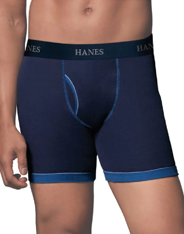 Men's boxer briefs with a seamless waistbandHanes Men Ultimate™ TAGLESS® Boxer Briefs 5-Pack 7694R5 Men's boxer briefs with a seamless waistbandHanes Men Ultimate™ TAGLESS® Boxer Briefs 5-Pack 7694R5