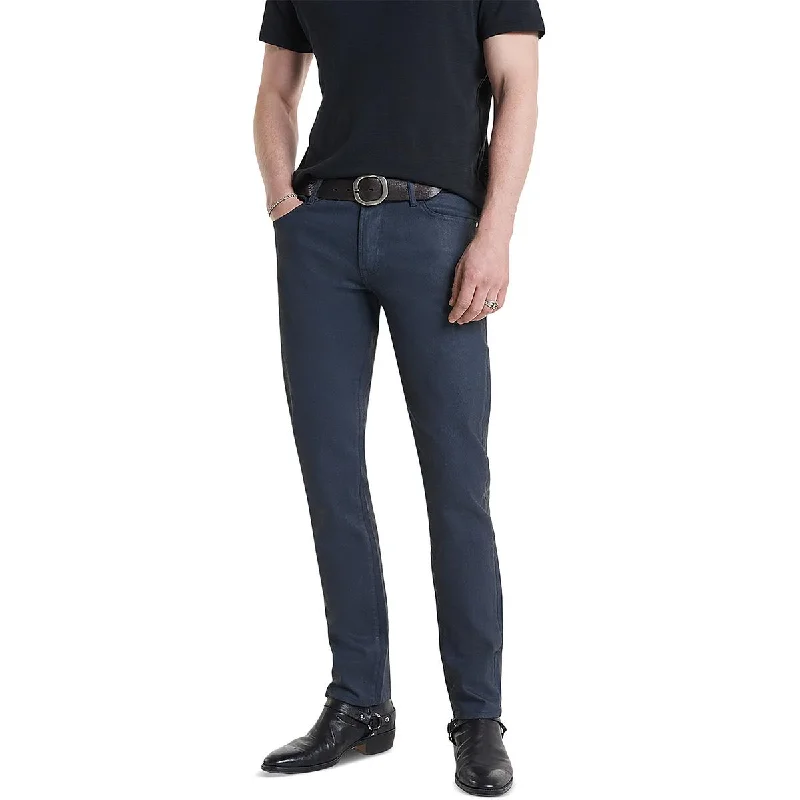 Men's Jeans with a Frayed Hem for a Casual and Effortless StyleJohn Varvatos Mens Mid-Rise Cated Slim Jeans Men's Jeans with a Frayed Hem for a Casual and Effortless StyleJohn Varvatos Mens Mid-Rise Cated Slim Jeans