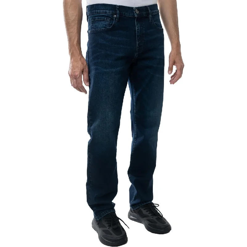 Lazer Mens Denim Straight Leg Jeans