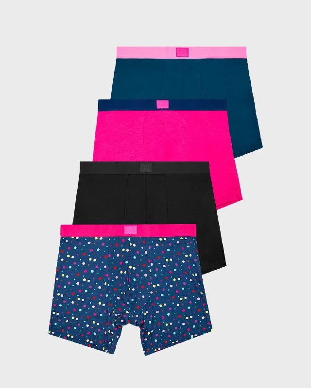 Men's Boxer Four Pack - Confetti Basics