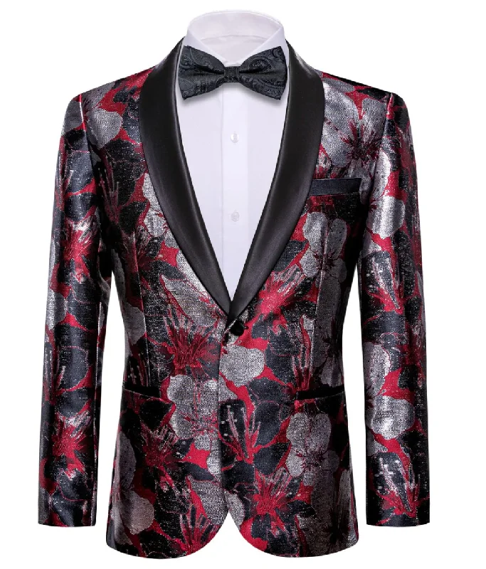 Men's Tweed Blazer in Brown with Leather Elbow Patches for a Classic and Academic StyleMen's Dress Party Red Grey Floral Suit Jacket Slim One Button Stylish Blazer-XX-0034 Men's Tweed Blazer in Brown with Leather Elbow Patches for a Classic and Academic StyleMen's Dress Party Red Grey Floral Suit Jacket Slim One Button Stylish Blazer-XX-0034