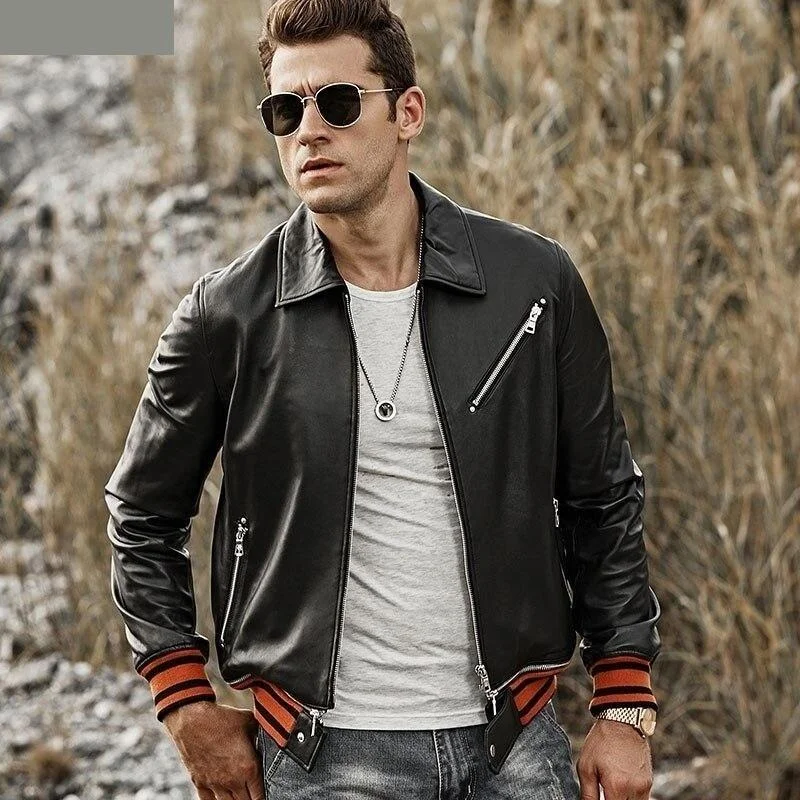 Embroidered men jackets with intricate floral designs for a unique aestheticMen's Genuine Leather Motorcycle Slim Fit Biker Jacket with Zipper Closure Embroidered men jackets with intricate floral designs for a unique aestheticMen's Genuine Leather Motorcycle Slim Fit Biker Jacket with Zipper Closure