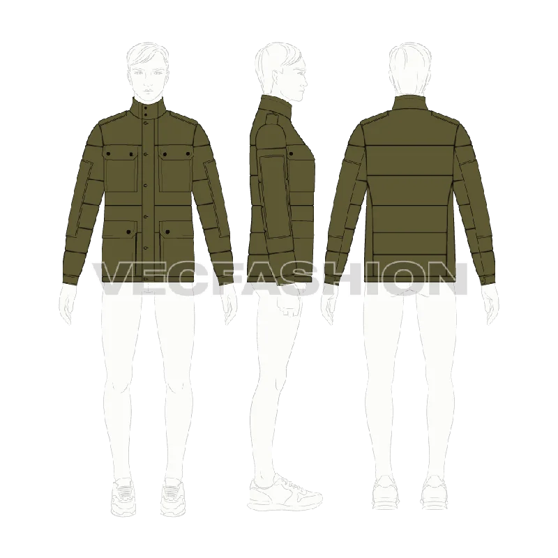 Performance - driven men jackets with breathable fabric for sportsMens Travel Down Jacket