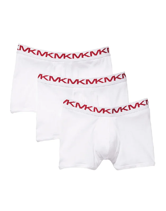 Men's boxer briefs with a moisture - regulating fabricMichael Kors 3-Pack Performance Cotton Boxer Brief White BR1X001013 Men's boxer briefs with a moisture - regulating fabricMichael Kors 3-Pack Performance Cotton Boxer Brief White BR1X001013