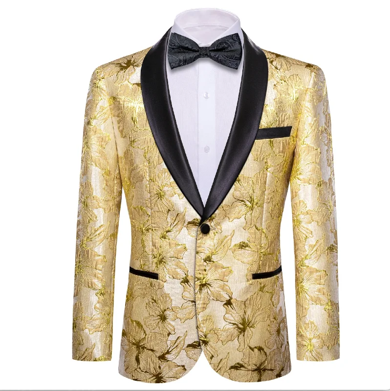 Plus Size Men's Herringbone Patterned Blazer in Grey for a Timeless and Sophisticated AppearanceGold Yellow Floral Suit Jacket Slim One Button Stylish Blazer-XX-0032 Plus Size Men's Herringbone Patterned Blazer in Grey for a Timeless and Sophisticated AppearanceGold Yellow Floral Suit Jacket Slim One Button Stylish Blazer-XX-0032