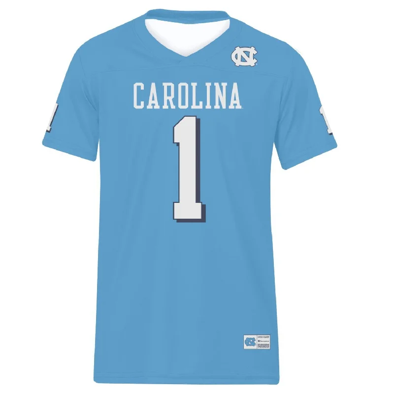 Men's Throwback Rugby Jerseys of Historic Matches and Teams for Rugby History BuffsNorth Carolina Tar Heels Football Jersey by Champion Men's Throwback Rugby Jerseys of Historic Matches and Teams for Rugby History BuffsNorth Carolina Tar Heels Football Jersey by Champion