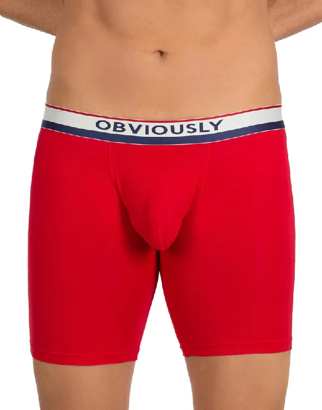 Men's boxer briefs with a breathable cotton gussetObviously PrimeMan 6 Inch Boxer Brief A09 Men's boxer briefs with a breathable cotton gussetObviously PrimeMan 6 Inch Boxer Brief A09