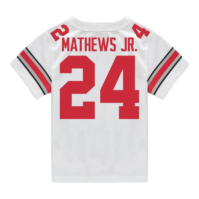 Men's Custom - Printed Baseball Jerseys with Player Names and Numbers for Personalized StyleOhio State Buckeyes Nike #24 Jermaine Mathews Jr. Student Athlete White Football Jersey Men's Custom - Printed Baseball Jerseys with Player Names and Numbers for Personalized StyleOhio State Buckeyes Nike #24 Jermaine Mathews Jr. Student Athlete White Football Jersey