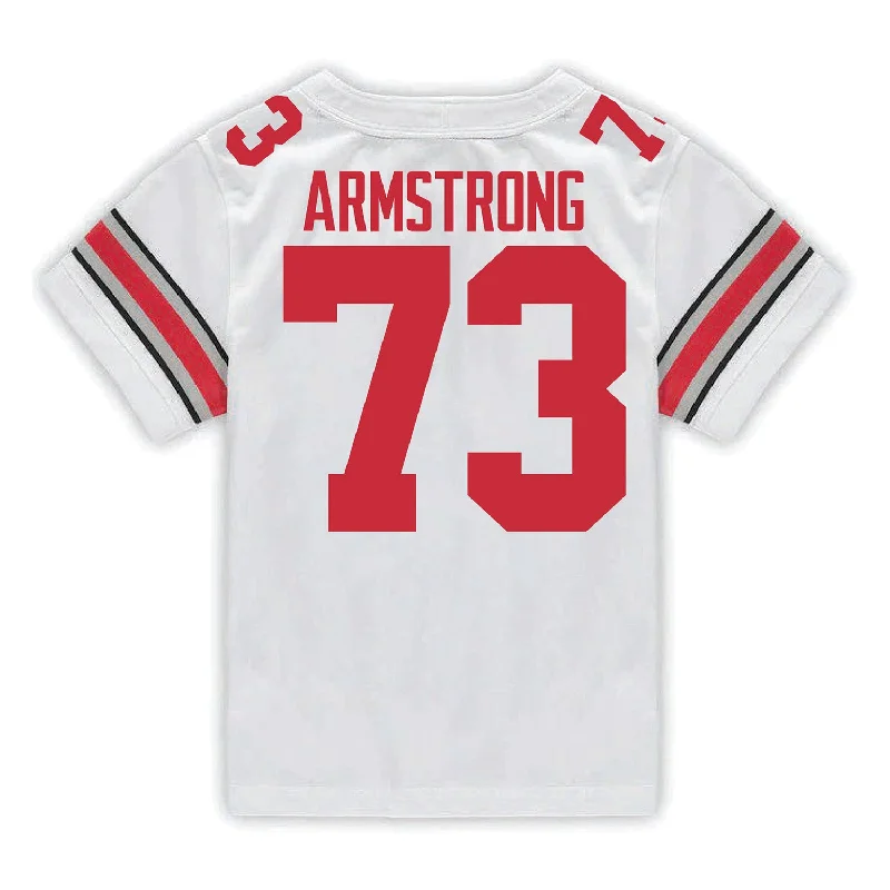 Ohio State Buckeyes Nike #73 Devontae Armstrong Student Athlete White Football Jersey