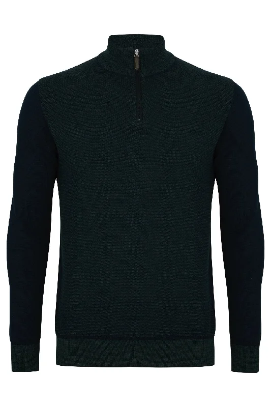 Athletic Fit Men's Olive Green Corduroy Blazer with Patch Pockets for a Rustic and Casual StyleQUINN FOREST HALF ZIP Athletic Fit Men's Olive Green Corduroy Blazer with Patch Pockets for a Rustic and Casual StyleQUINN FOREST HALF ZIP