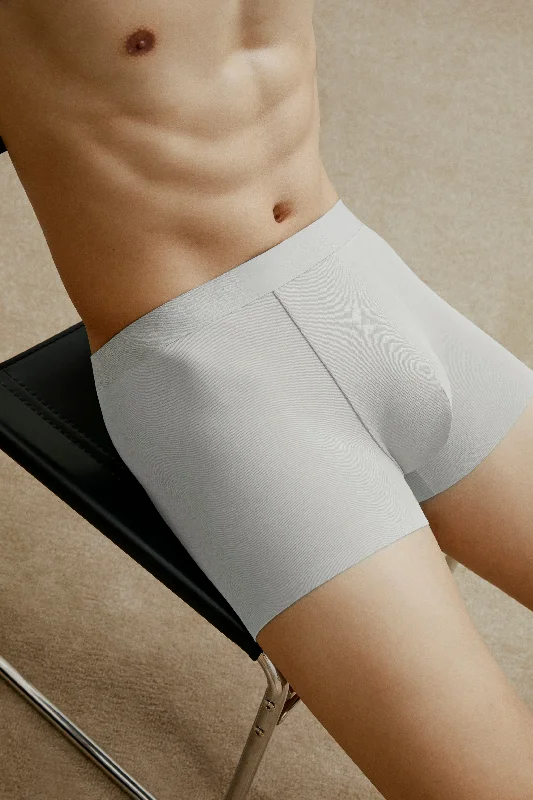 Men's antibacterial boxer briefs for odor control​Ribbed Modal Men's Boxer Brief
