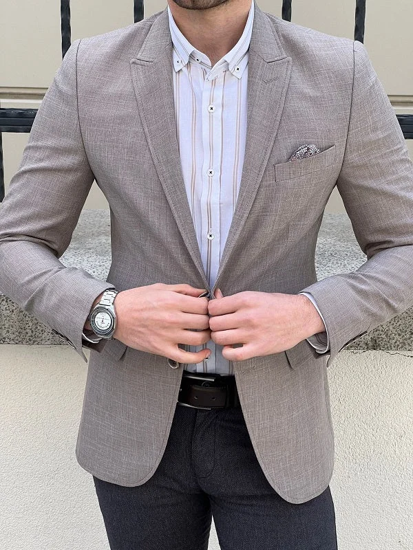 Athletic Fit Men's Olive Green Corduroy Blazer with Patch Pockets for a Rustic and Casual StyleRockford Beige Slim Fit Peak Lapel Crosshatch Linen Blazer Athletic Fit Men's Olive Green Corduroy Blazer with Patch Pockets for a Rustic and Casual StyleRockford Beige Slim Fit Peak Lapel Crosshatch Linen Blazer
