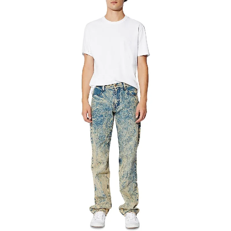Men's Low - Rise Jeans in a Light Wash for a Casual and Youthful LookRTA Denim Mens Cotton Mid-Rise Straight Leg Jeans Men's Low - Rise Jeans in a Light Wash for a Casual and Youthful LookRTA Denim Mens Cotton Mid-Rise Straight Leg Jeans