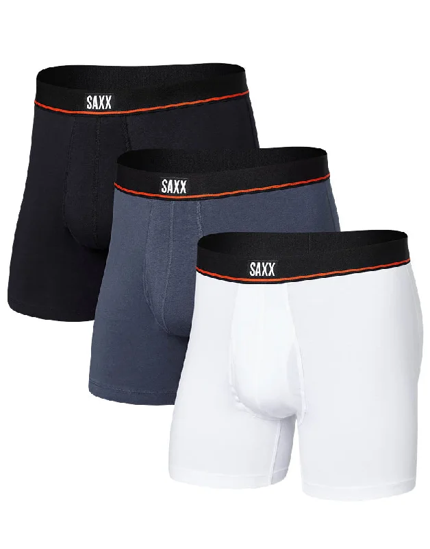 Men's cotton - blend boxer briefs with a soft touchSAXX Non-Stop Stretch Cotton Boxer Brief Fly 3 Pack SXPP3J Men's cotton - blend boxer briefs with a soft touchSAXX Non-Stop Stretch Cotton Boxer Brief Fly 3 Pack SXPP3J