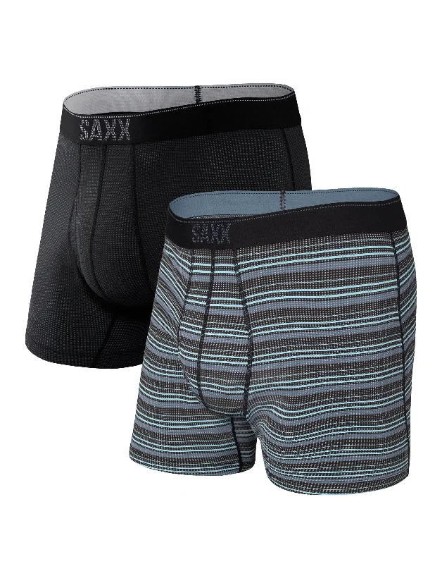 Men's boxer briefs with a moisture - evaporating fabricSAXX Quest Quick Dry Mesh Boxer Brief Fly 2 Pack SXPP2Q Men's boxer briefs with a moisture - evaporating fabricSAXX Quest Quick Dry Mesh Boxer Brief Fly 2 Pack SXPP2Q