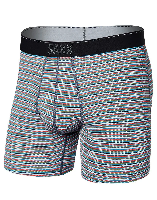 Men's boxer briefs with a UV - protection feature​SAXX Quest Quick Dry Mesh Boxer Brief Fly SXBB70F