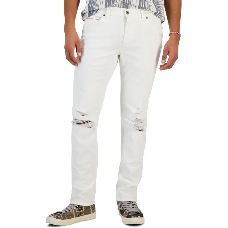 Men's Ripped Skinny Jeans in Acid Wash for an Edgy and Punk - Inspired StyleSun + Stone Mens Denim Distressed Slim Jeans Men's Ripped Skinny Jeans in Acid Wash for an Edgy and Punk - Inspired StyleSun + Stone Mens Denim Distressed Slim Jeans
