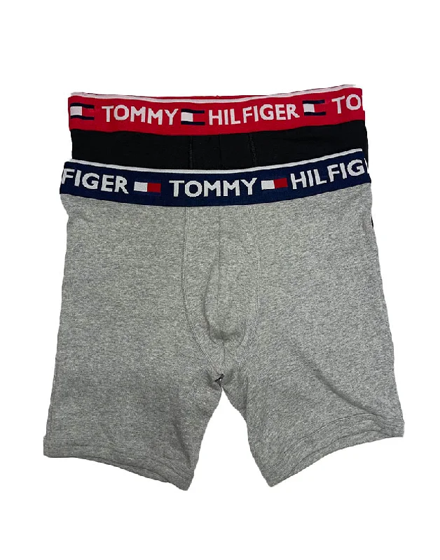Men's boxer briefs with a flat - lock stitchingTommy Hilfiger Cotton Boxer Brief 2-Pack Multi 09T3506 Men's boxer briefs with a flat - lock stitchingTommy Hilfiger Cotton Boxer Brief 2-Pack Multi 09T3506