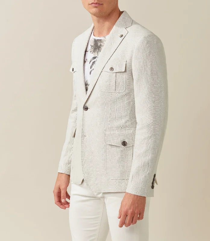 Athletic Fit Men's Olive Green Corduroy Blazer with Patch Pockets for a Rustic and Casual StyleVeste casual écru "Edifice" Athletic Fit Men's Olive Green Corduroy Blazer with Patch Pockets for a Rustic and Casual StyleVeste casual écru "Edifice"