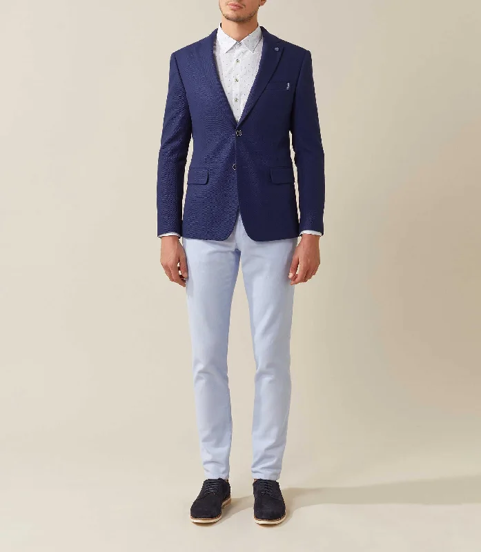 Plus Size Men's Herringbone Patterned Blazer in Grey for a Timeless and Sophisticated AppearanceVeste casual bleu "Emirage" Plus Size Men's Herringbone Patterned Blazer in Grey for a Timeless and Sophisticated AppearanceVeste casual bleu "Emirage"