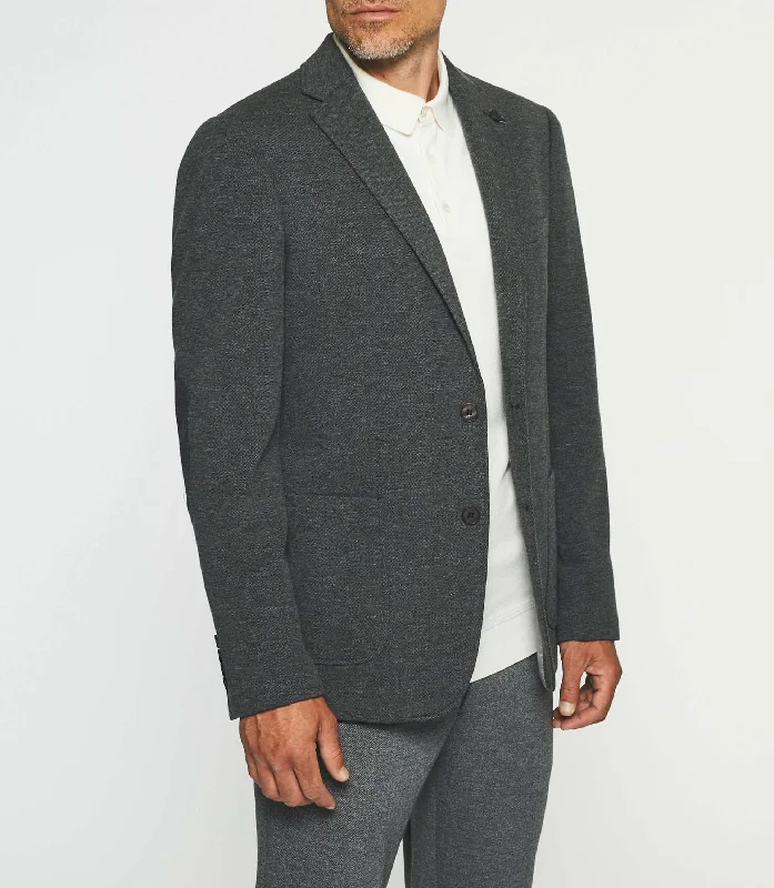 Men's Pin - Striped Wool - Blend Blazer in Navy and White for a Traditional Business AttireVeste casual grise DUNK Men's Pin - Striped Wool - Blend Blazer in Navy and White for a Traditional Business AttireVeste casual grise DUNK