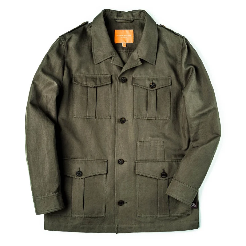 Down - filled men jackets in bright colors for winter fashionWestley Richards Safari Travel Jacket Khaki Down - filled men jackets in bright colors for winter fashionWestley Richards Safari Travel Jacket Khaki