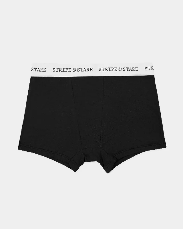 Men's plus - size boxer briefs for a comfortable fit​Women's Boxer - Black